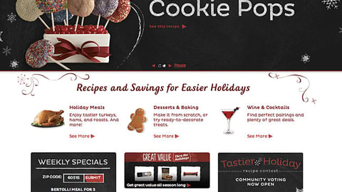 Randalls Holiday Landing Page