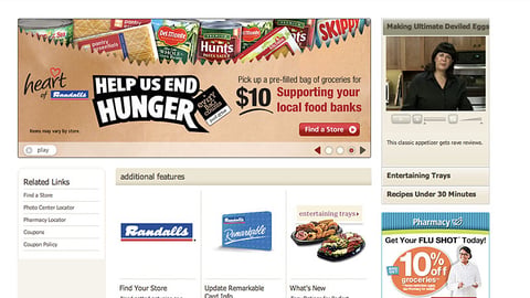 Randalls 'Help Us End Hunger' Carousel Ad