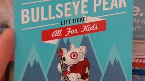 Target 'Bullseye Peak' Product Tag