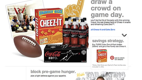 Target.com 'Game Day Snacks' Page
