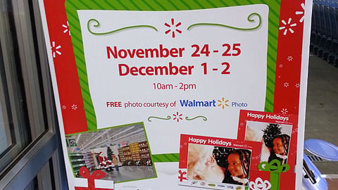 Walmart Dr Pepper 'Photo with Santa' Sign
