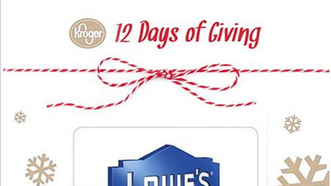 Kroger '12 Days of Giving' Facebook Update
