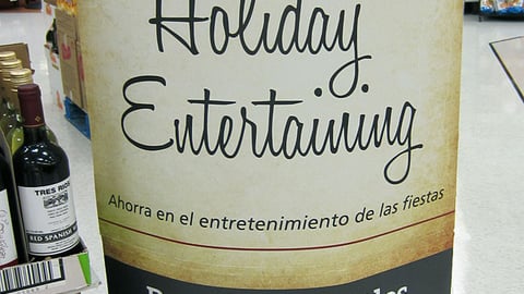 Winn-Dixie 'Holiday Entertaining' Standee