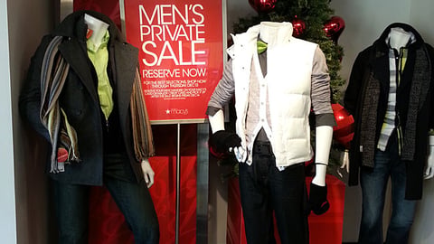 Macy's 'Men's Private Sale' Holiday Vignette