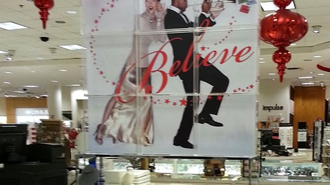 Macy's 'Believe' Holiday Sign