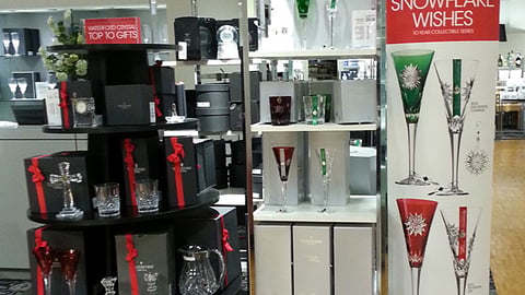 Macy's Waterford Crystal 'Snowflake Wishes' Display