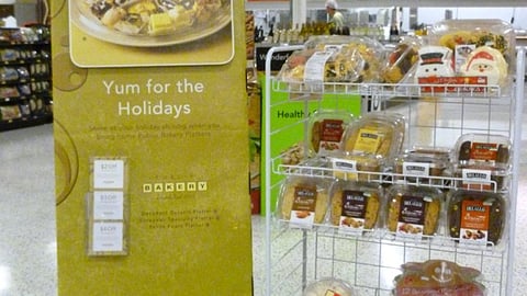 Publix Bakery 'Yum for the Holidays' Standee
