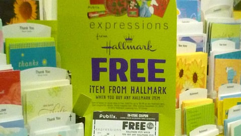 Hallmark Publix Incentive Shelf Talker