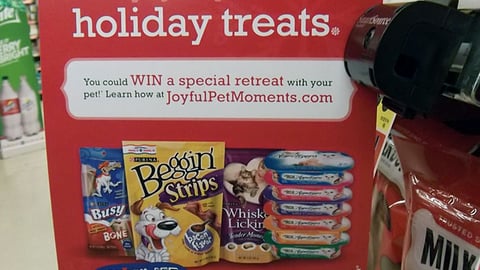 Purina 'Holiday Treats' Shelf Talker