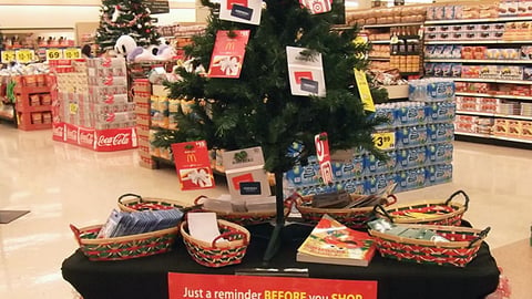 Smith's 'Holiday Gift Cards' Table Display