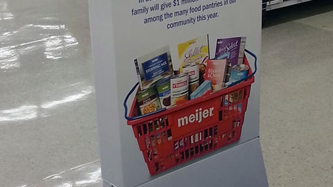 Meijer 'Simply Give' Standee