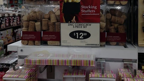 Bed Bath & Beyond 'Stocking Stuffers' Sign