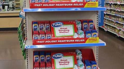 Tums Walmart 'Great Stocking Stuffers' Shelf Trays