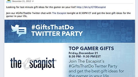 Best Buy 'Twitter Party' Facebook Update