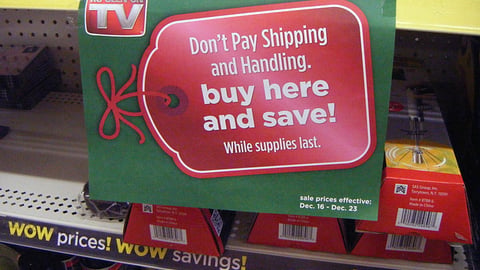 Dollar General 'As Seen on TV' Shelf Sign