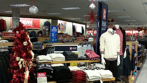 Kohl's 'Dream Gifts' Men's Apparel Display