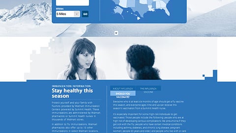 Summit Health 'Walmart Immunization Center' Page