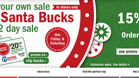 Meijer 'Santa Bucks' Carousel Ad