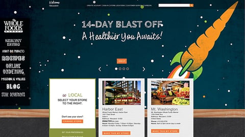 Whole Foods '14-Day Blast Off' Carousel Ad
