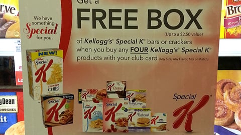 Special K Safeway 'Free Box' Cooler Cling
