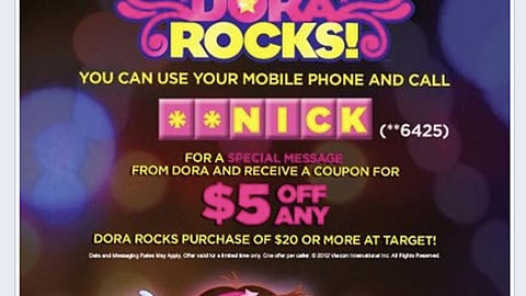 Target Dora Rocks Facebook Update