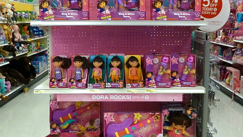 Target Dora Rocks Endcap