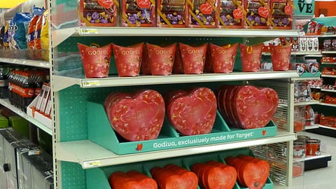 Target Godiva Valentine's Day Endcap