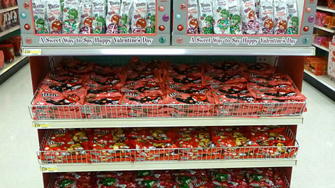 Target M&M's Valentine's Day Rack