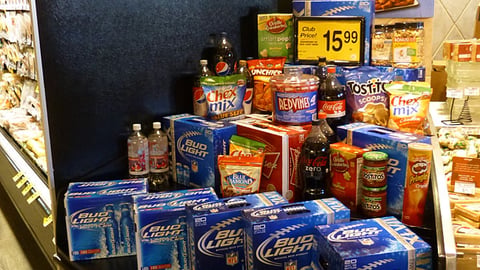 Bud Light Safeway 'Super Bowl' Incentive Sign