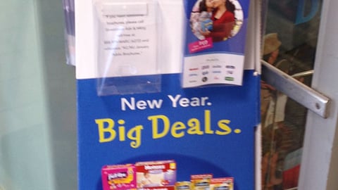 Publix 'New Year. Big Deals' Standee