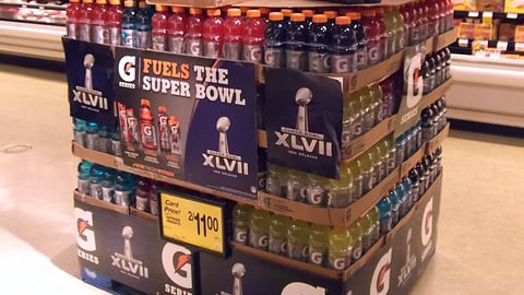 Gatorade G Series 'Fuels the Super Bowl' Pallet