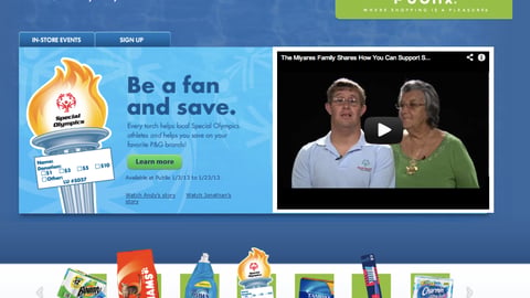 P&G Publix 'Everyday Savings' Landing Page