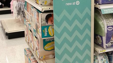 Pampers Swaddlers Target 'Sizes' Side Panel