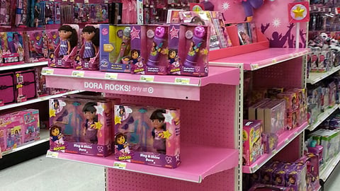 Target Dora Rocks Toy Endcap