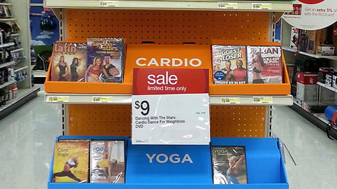 Target Fitness DVD Shelf Trays