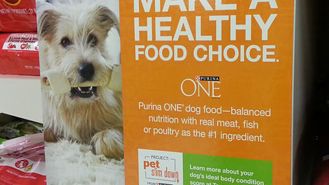 Purina One 'Project: Pet Slim Down' Shelf Blocker