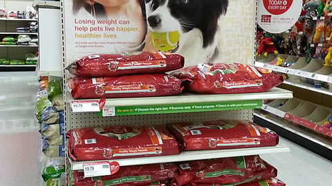 Target Purina One 'Losing Weight' Endcap