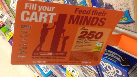 Safeway 'Feed Their Minds' Shelf Talker