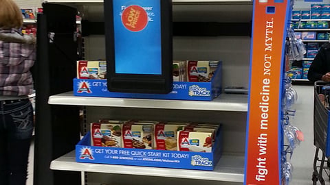 Atkins Walmart 'Get Back on Track' Smart Network Endcap