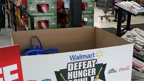 Walmart 'Defeat Hunger Bowl' Display