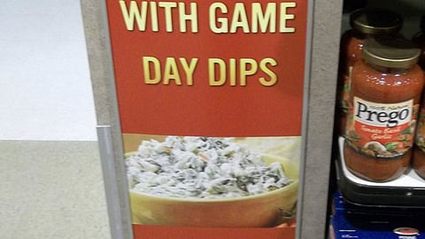 Safeway 'Game Day Dips' Side Panel