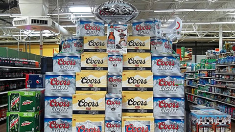 MillerCoors 'Fat Sunday' Endcap