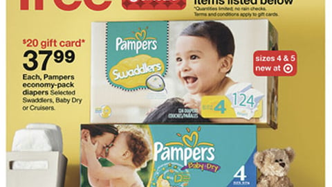 Target Pampers Gift Card Incentive Feature