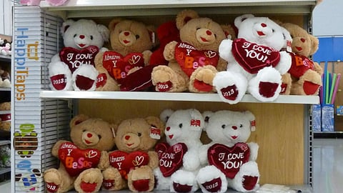 Walmart 'More Valentine's Day for Your Money' Teddy Bear Endcap