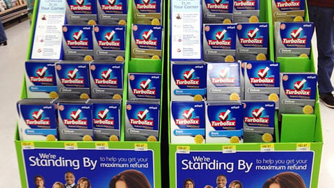 TurboTax Walmart 'Tax Time' Floorstands