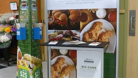 Publix 'Big Game Event Planning Center' Display