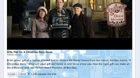 Best Buy Holiday Video Facebook Tab