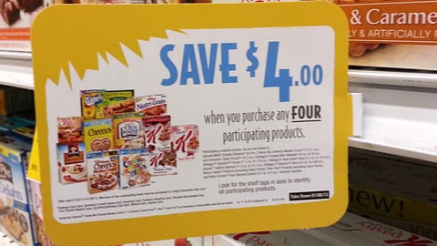 Safeway 'Save $4' Shelf Talker
