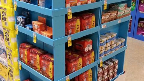 Dominick's 'Get Fit' Floorstands