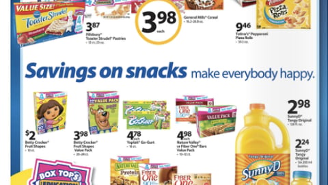 Walmart '4 Box Tops' Feature
